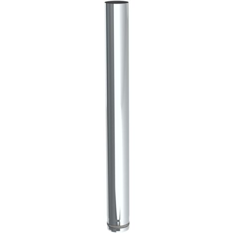 Jeremias PELLET-LINE Längenelement 1000 mm Edelstahl unlackiert Ø 100 mm