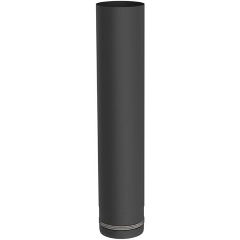 Jeremias PELLET-LINE Längenelement 500 mm  Edelstahl schwarz Ø 100 mm