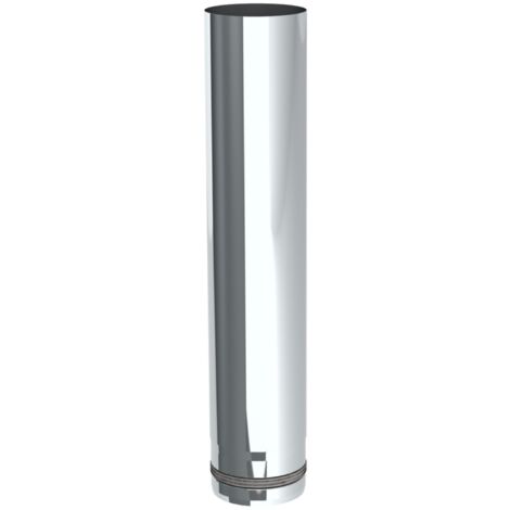 Jeremias PELLET-LINE Längenelement 500 mm  Edelstahl unlackiert Ø 100 mm