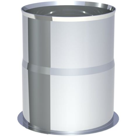 Jeremias PELLET-LINE Wandfutter Edelstahl, druckdicht Edelstahl unlackiert Ø 100 mm