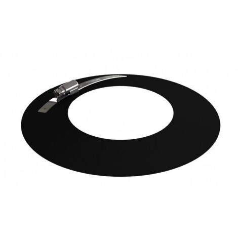Jeremias PELLET-LINE Wandrosette  Edelstahl schwarz Ø 80 mm