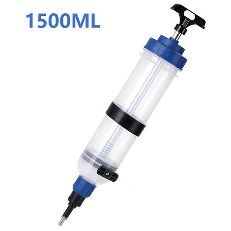 Jeringa de llenado para Extractor de aceite de coche, botella de transferencia de aceite líquido, extracción de combustible, bomba de aceite de freno Manual, 200/500/1500ML,1500ML,República Checa