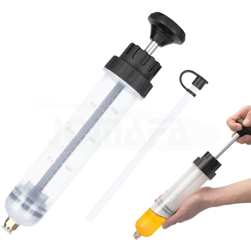 

JERINGA PISTOLA SUCCION APTO PARA LIQUIDO FRENOS Y ANTICONGELANTES 200 ml