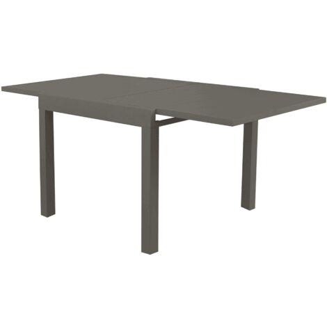JERRI - set tavolo in alluminio cm 90/180 x 90 x 75 h con 4 Poltrone Dynamo