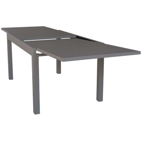 JERRI - tavolo da giardino in alluminio 90 X 135/270