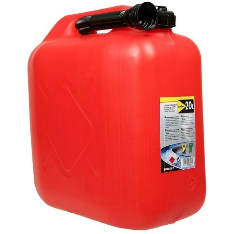 Cartec - Jerrican 20L homologue + bec verseur rouge