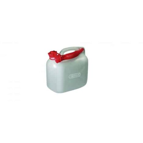 Jerrican 5L Blanc avec bec verseur flexible OREGON