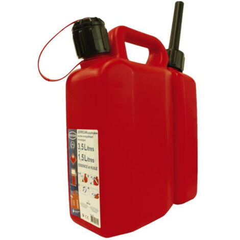 JERRICAN DOUBLE COMPARTIMENTS 3.5L+1.5L AVEC BEC ANTI-GOUTTE RENSON