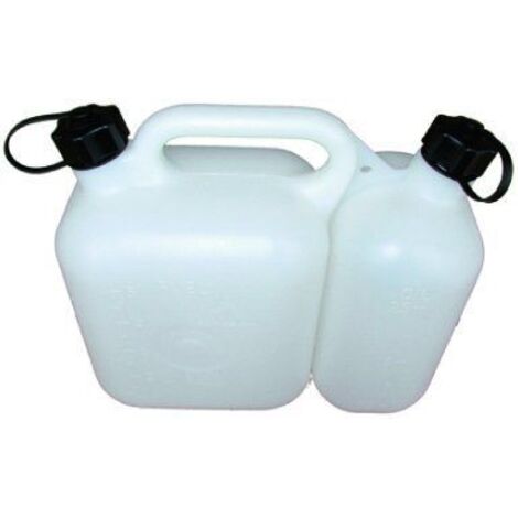 Jerrican Double Usage Tecomec, Blanc, D'une Contenance De 3 + 6 Litres. Norme Un: 3h1w/y/150/d