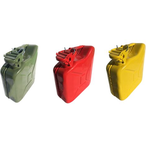 Jerrican métal hydrocarbure 5 litres  Jaune