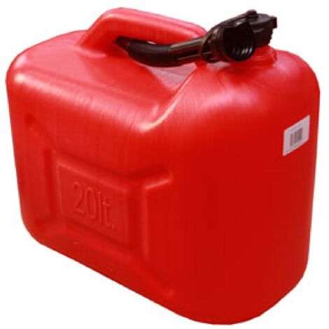Jerrican plastique rouge Norme UN 20L rouge