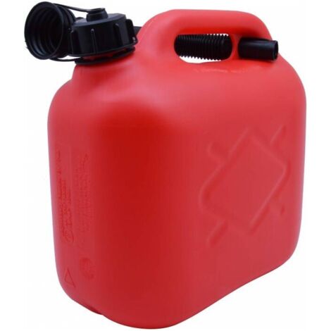 Jerrican plastique rouge Norme UN 5L