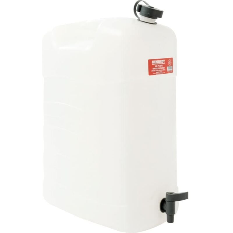 Kennedy Jerry Can Water Container Food Grade Plastic, with Tap 35LTR