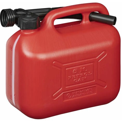 Bidon d'essence 5L rouge PVC universal - Tout pour votre voiture et camion  Delrue