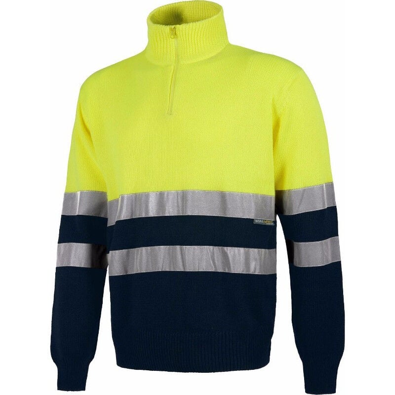 

Jersey Fluor en tejido de punto grueso con cintas reflectantes WORKTEAM C5511 | XXL - Amarillo A.V.+Marino