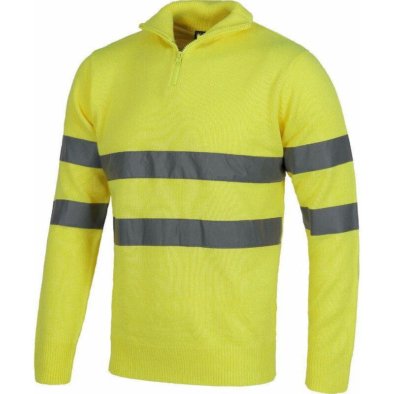 

Jersey de cuello alto con cierre de media cremallera WORKTEAM Fluor C5508 | S - Amarillo A.V.