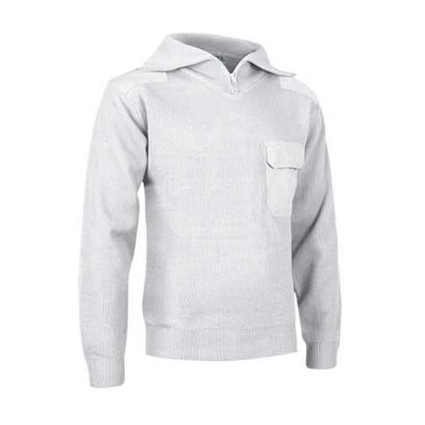 Jersey cuello alto en tejido de punto grueso VALENTO Driver 3XL Blanco