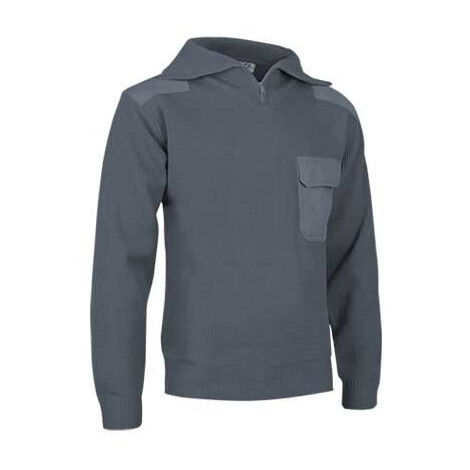 Jersey cuello alto en tejido de punto grueso  VALENTO Driver S Gris cemento