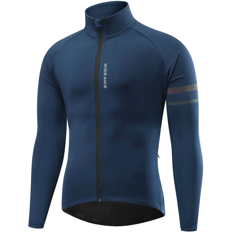 

Jersey de ciclismo de manga larga para hombre, chaqueta de bicicleta MTB a prueba de viento, abrigo de viento, ropa de bicicleta, Azul oscuro, XXL