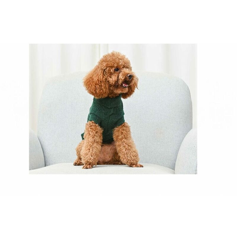 

Jersey de Lana Liso para Perros, Varias Tallas y Colores - Talla: XS, Verde