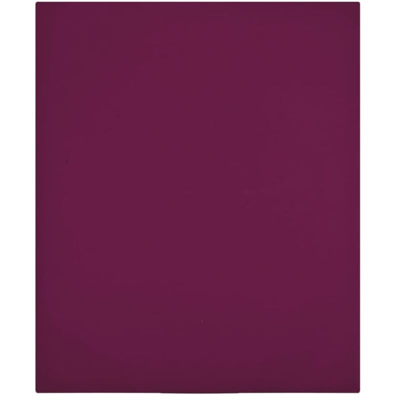 Jersey Fitted Sheets 2 Pcs Bordeaux 90x200 Cm Cotton Vidaxl