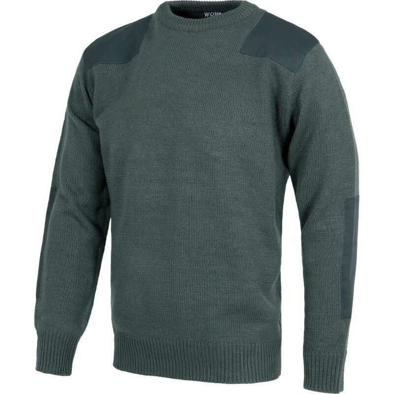 

Jersey Industrial en tejido de punto grueso con refuerzos de sarga S5500 | Gris - XL - Workteam