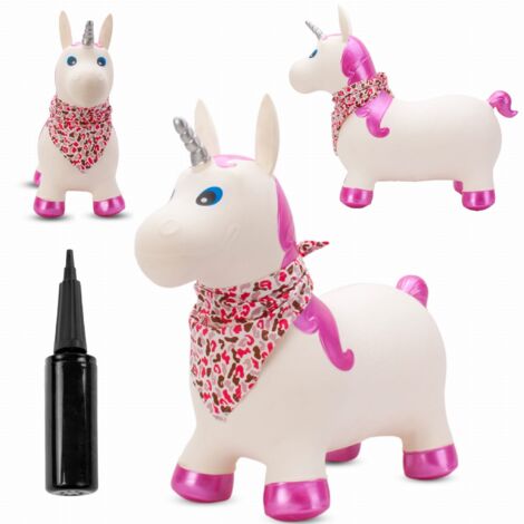 Jersey infantil con bombardero UNICORNIO blanco con cuerno brillante y bandana