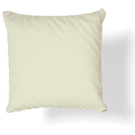 Jersey Kissenbezug 40x40 creme/hellgelb
