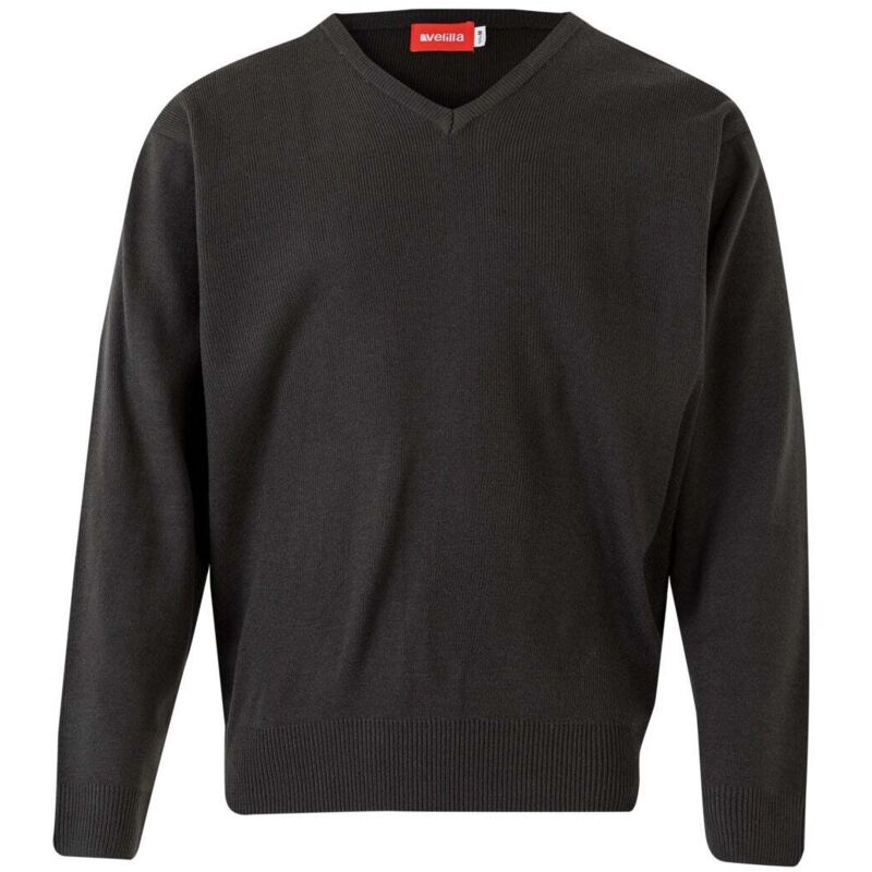 

JERSEY PUNTO FINO CON CUELLO EN PICO Gris L