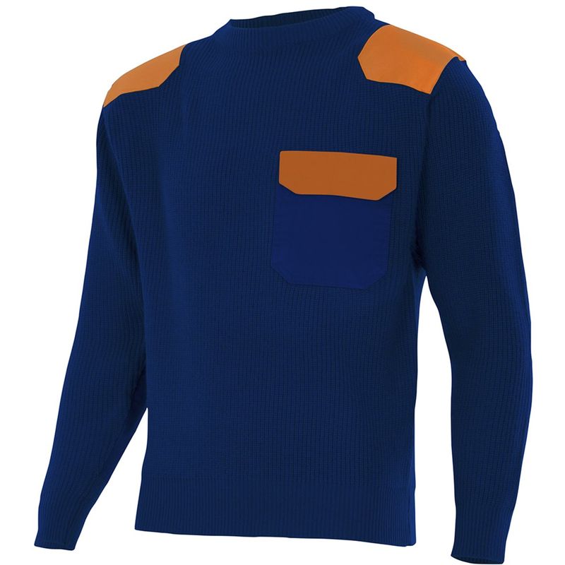 

JERSEY DE PUNTO GRUESO DE CUELLO REDONDO Azul Marino M