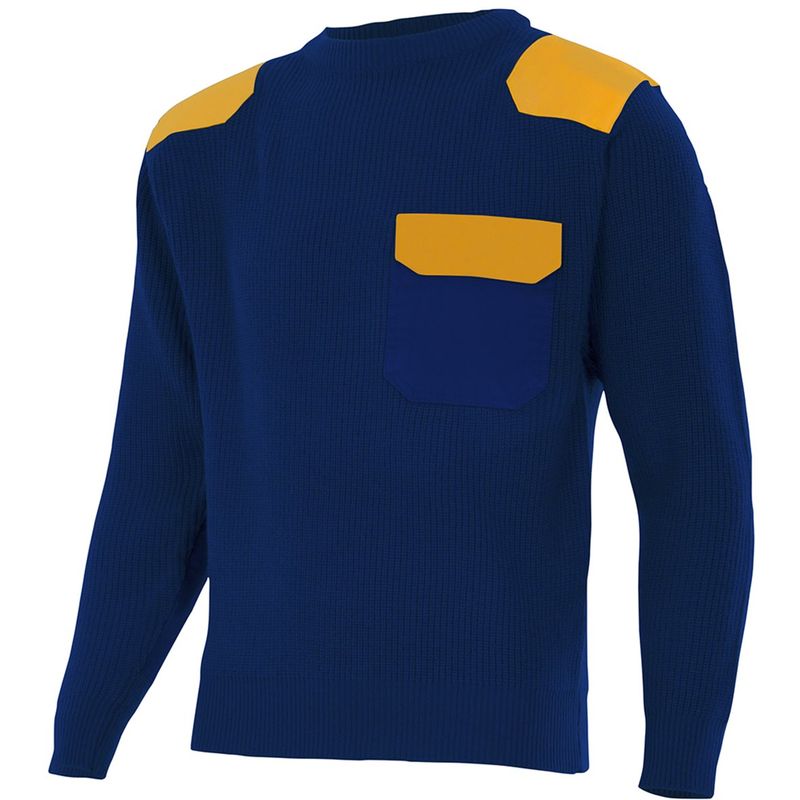 

JERSEY DE PUNTO GRUESO DE CUELLO REDONDO Azul Marino L