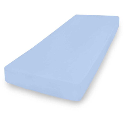 Jersey Spannbettlaken 210/220x190/200 PREMIUM Blau