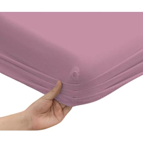 Jersey-Spannbettlaken 220x200 Puderrosa