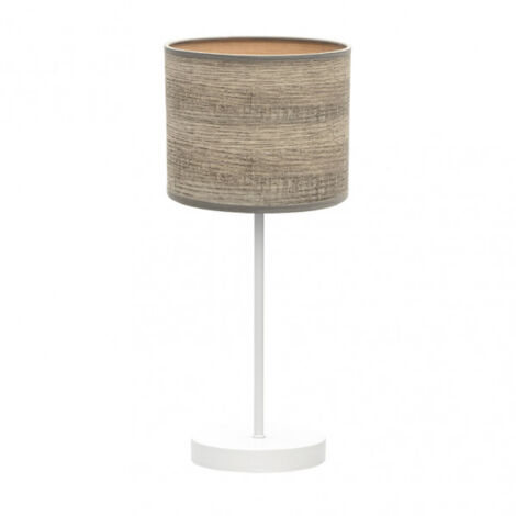 Jerte Lampada da tavolo 1xe14 Bianco/Grigio legno 42x17x17 Cm brand FABRILAMP