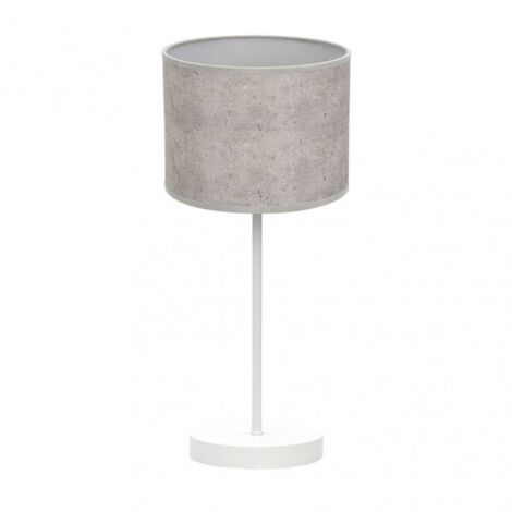 Jerte Lampe à poser 1xe14 blanc/gris ciment 42x17x17 cm mark FABRILAMP