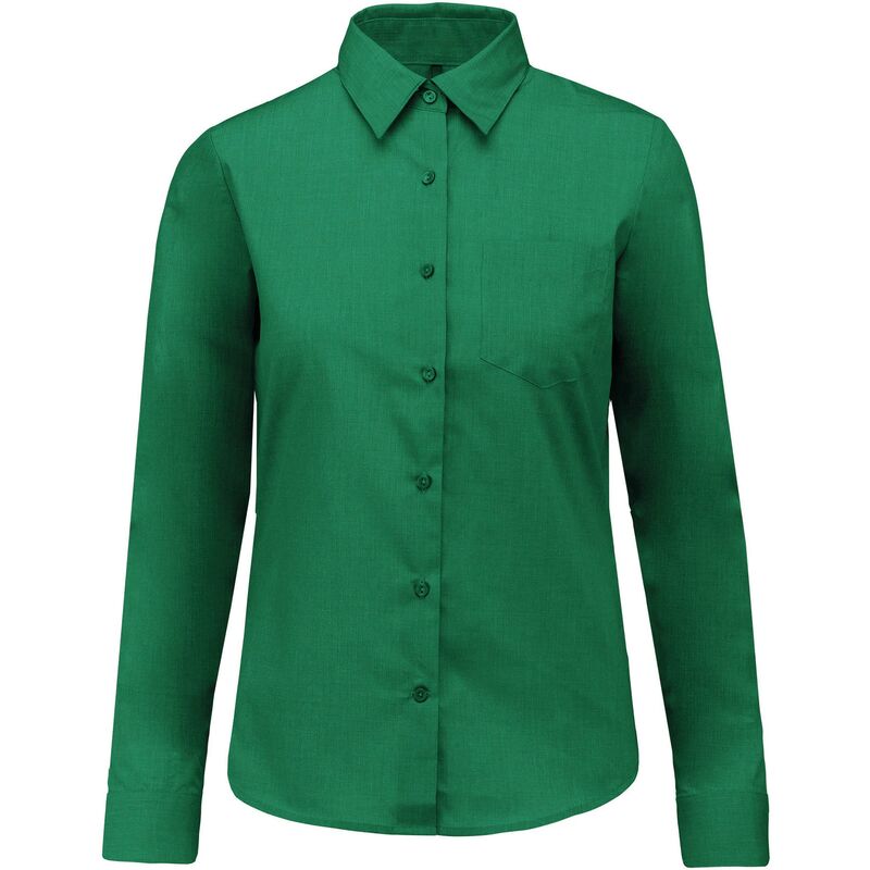 JESSICA > CHEMISE MANCHES LONGUES FEMME 'S Kelly Green - Kelly Green