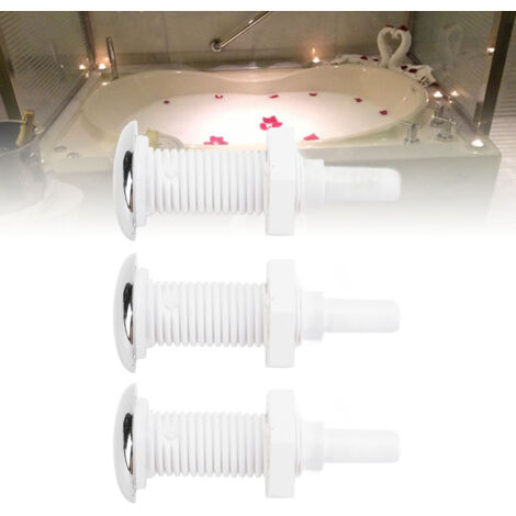 Jet d'air pour baignoire PVC 30mm droit - 3PCS - Remplacement pour spa et piscines - Compatible multi-marques