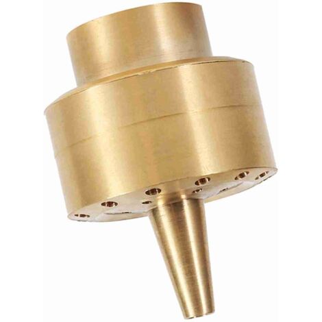 Jet de fontaine colonne jardin bassin pomme arroseur spray tête doré Taille connexion 3/4"