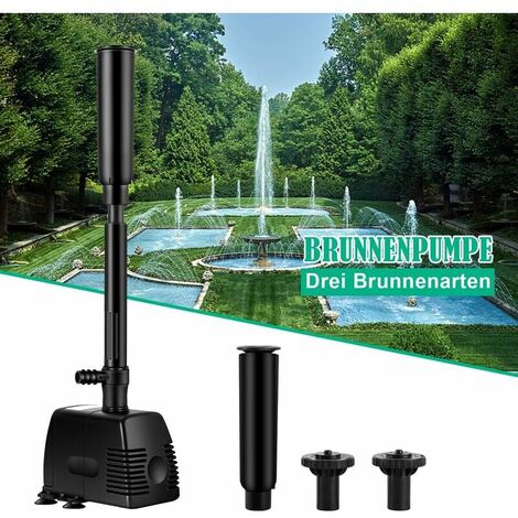 Jet d’eau pompe pour fontaine, bassin, étang, jardin 800L/h （16W）