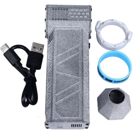 Jet Dry Mini souffleur 150 000 tr/min portable avec turbine alimentée pour le nettoyage extérieur des voitures, ordinateurs, claviers gris