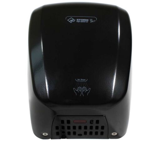 Jet Dryer Secadores - Secamanos de aire caliente Storm, metal negro 8596220012357