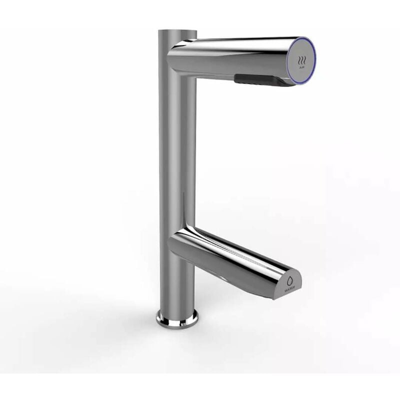 Sèche-mains - Robinet de lavabo à capteur avec sèche-mains duo, inox brossé 8596220010353 - Jet Dryer