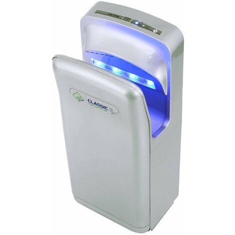 Jet Dryer Sèche-mains - Sèche-mains à lame d’air Classic avec filtre HEPA, argenté 8596220000842