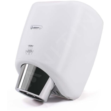 Jet Dryer Sèche-mains - Sèche-mains sans contact, Jet Dryer BOOSTER, métal blanc 8596220009333
