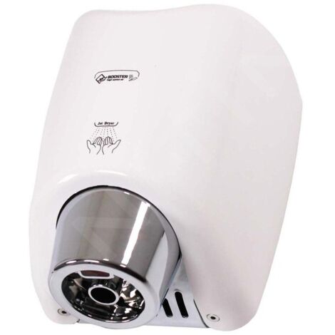 Jet Dryer Sèche-mains - Sèche-mains sans contact Jet Dryer BOOSTER, plastique ABS blanc 8596220009326