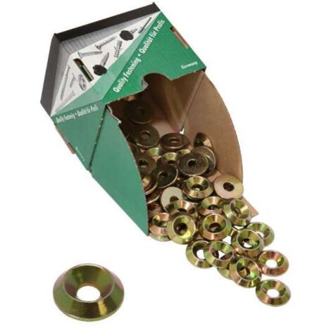 Jet-Fast® PARCO® Kegelscheiben 8mm f. Holzbauschrauben 11608 gelb-chromatiert 50 Stck
