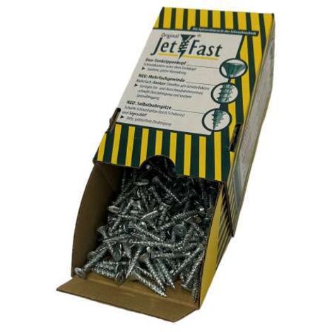 Jet-Fast® Spanplattenschrauben TX20 5,0x30 Silverline 500 Stck/Paket-Copy