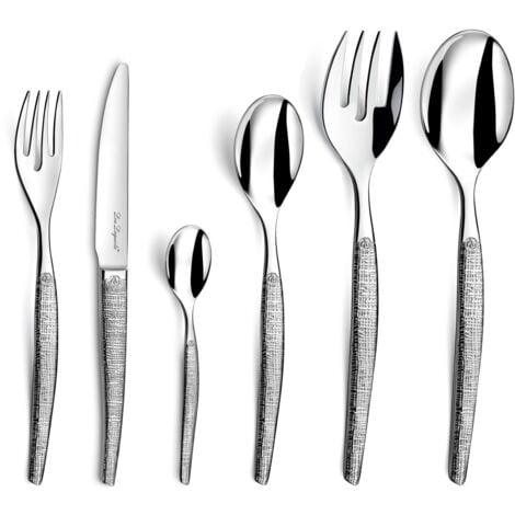 LOU LAGUIOLE Jet Textil - Ménagère Table 50 pièces