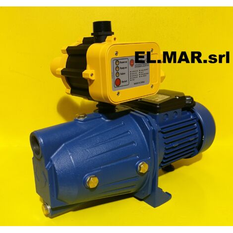 JET100 + Presscontrol Elettropompa Autoadescante HP 1 Monofase 750 W