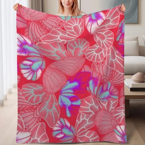 Jeté de canapé doux et léger en polaire, chaud en microfibre,6080 pouces